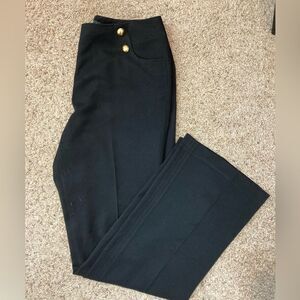 Vesti Black sailor trousers gabardine gold buttons & cool pockets run big